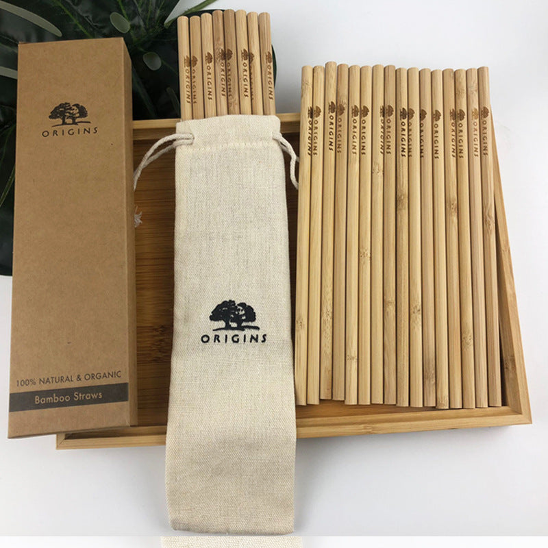 Eco-Friendly Bamboo Reusable Straws - Sustainable, Plastic-Free Drinking Solution