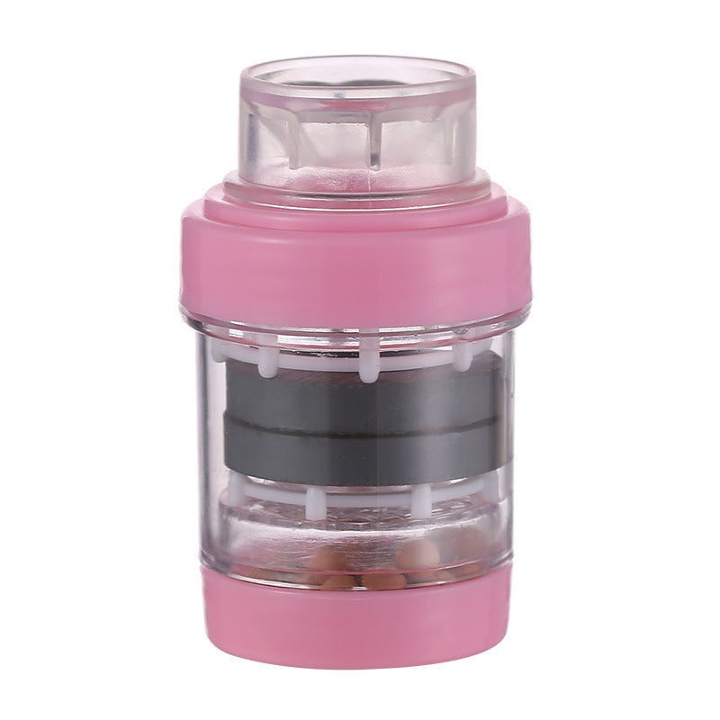 Splash-Proof Pink Faucet Nozzle Water Filter