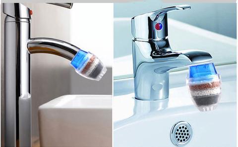 Silver Faucet Water Filter with Multi-Layer Filtration