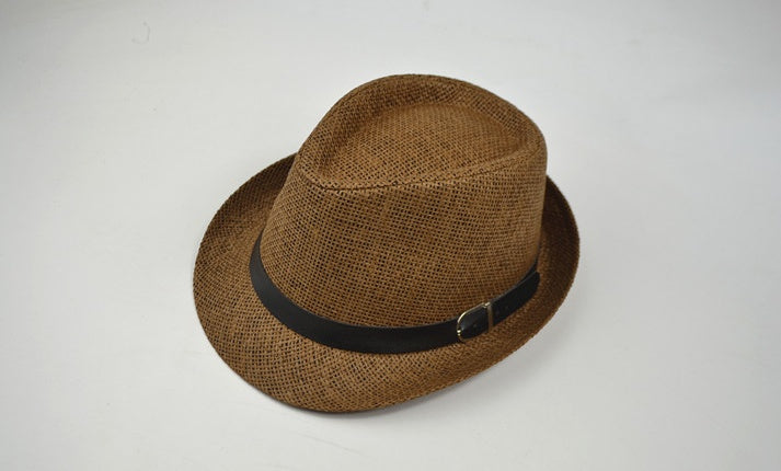 Eco-Friendly Summer Straw Fedora Hat for Sun Protection