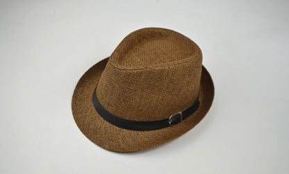 Eco-Friendly Summer Straw Fedora Hat for Sun Protection