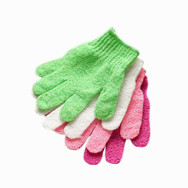 Eco-Friendly Candy Color Mud Exfoliating Bath Gloves