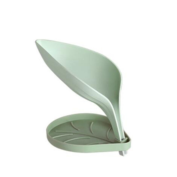 Leaf-Shaped Soap Holder - Eco-Friendly Water-Draining Design