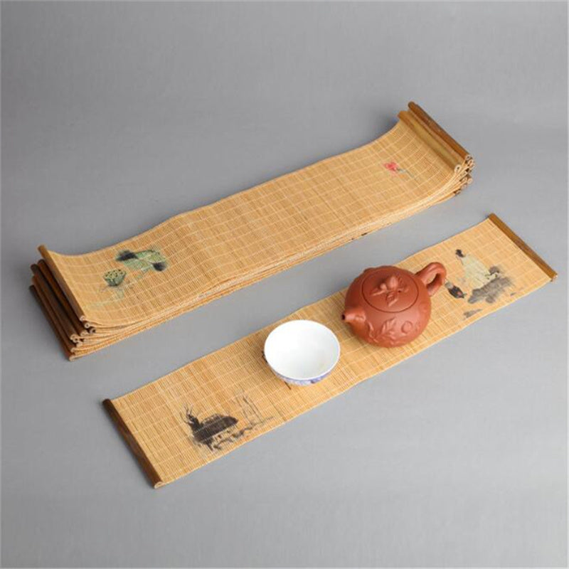 Eco-Friendly Bamboo Table Runner with Natural Design