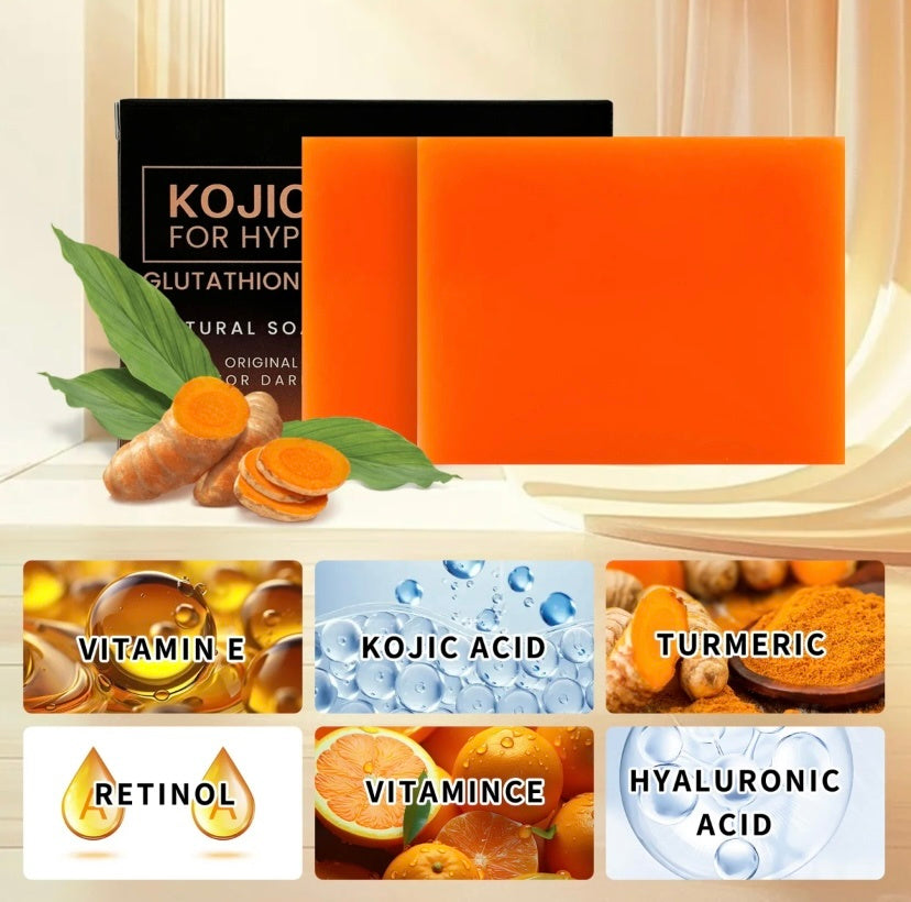 Organic Turmeric Soap Bar - Natural & Biodegradable