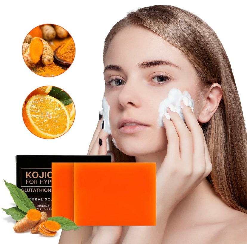 Organic Turmeric Soap Bar - Natural & Biodegradable