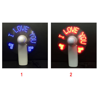 Handheld LED Message Fan