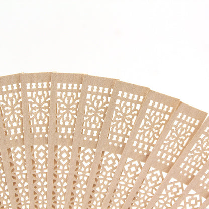 Eco-Friendly Natural Wood Folding Fan - Sustainable Cooling Solution