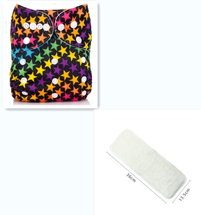 Baby Adjustable Cloth Diapers – Washable & Reusable Snap Diapers (3–13 kg)