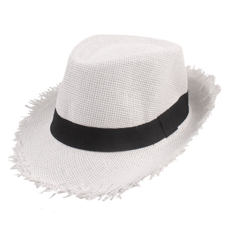 Men's Eco-Friendly Straw Top Hat for Stylish Sun Protection
