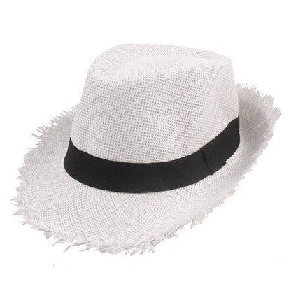 Men's Eco-Friendly Straw Top Hat for Stylish Sun Protection