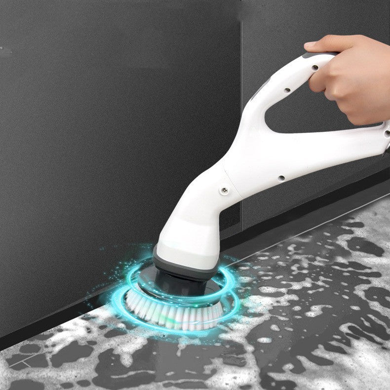 Eco-Friendly Electric Cleaning Brush with Ergonomic Handle