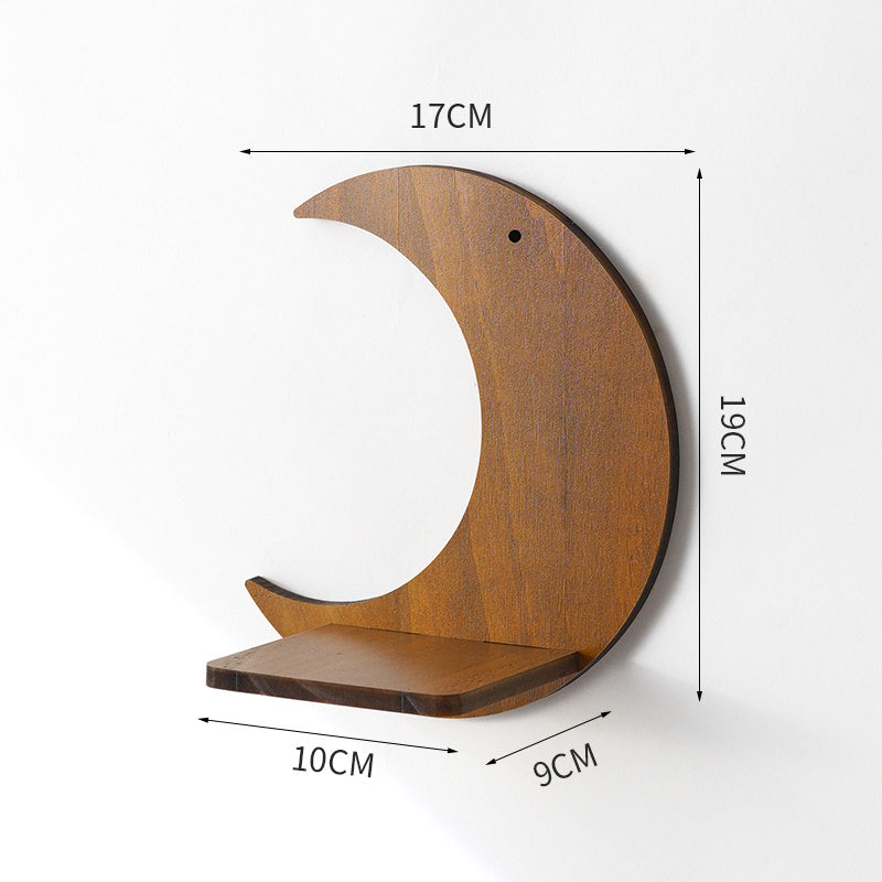 Eco-Friendly Wall-Mounted Plant Holders - Wood & Glass Decor
