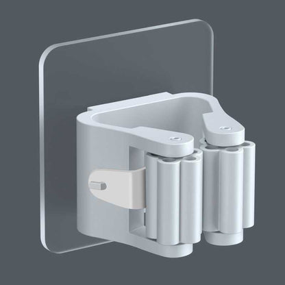 No-Drill Strong Adhesive Mop Hook – 3-Pack Wall Mount Holder