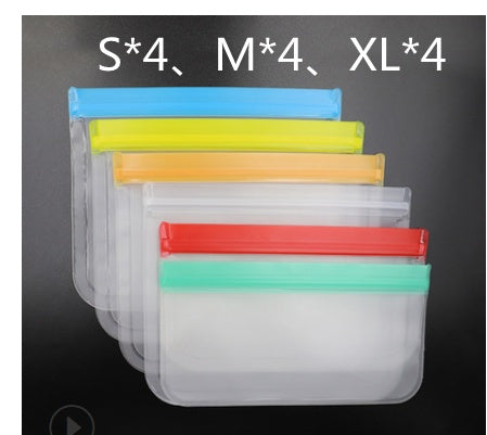 Eco-Friendly Reusable Silicone Food Storage Bags - Sustainable Kitchen Solution