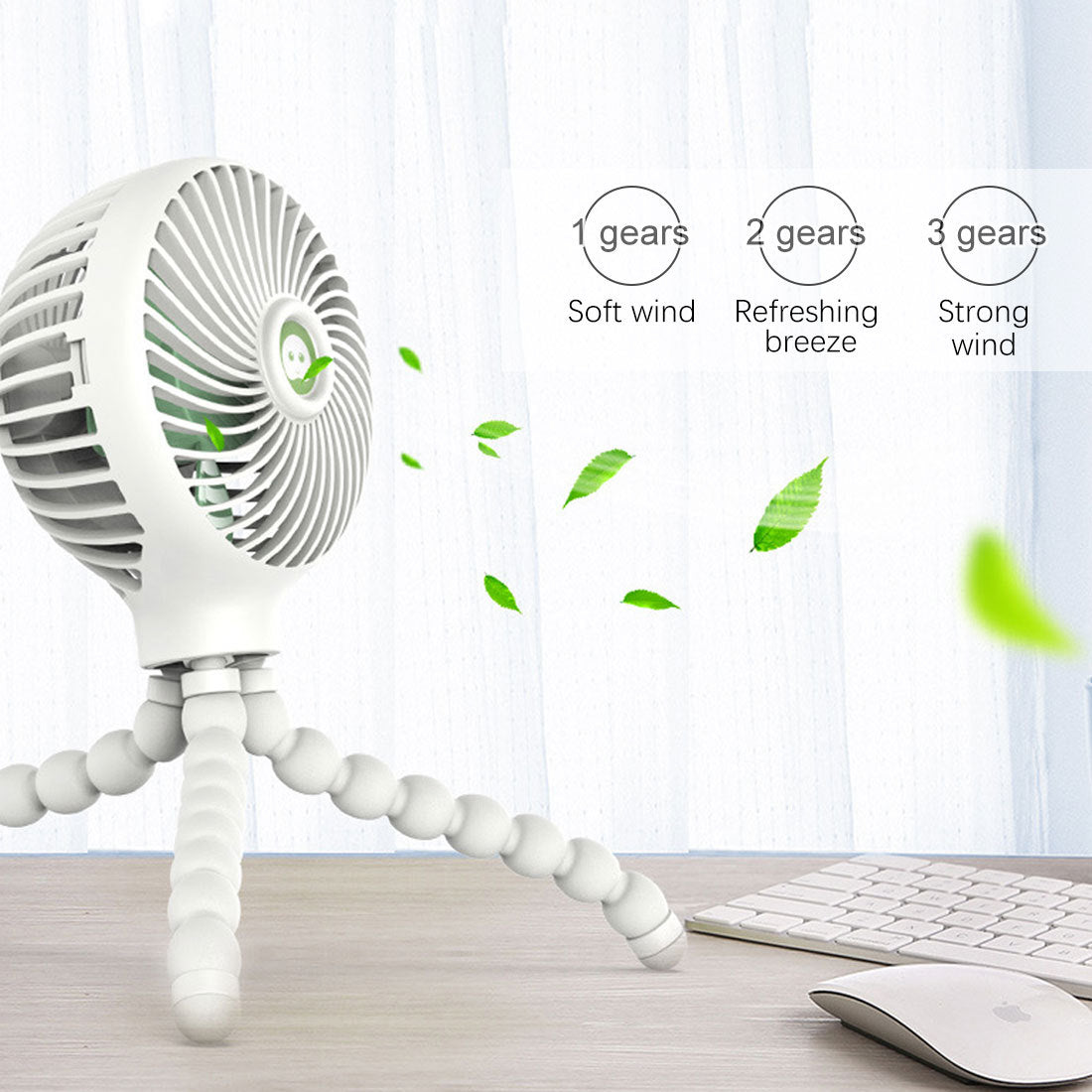 Portable Mini USB Charging Fan - Handheld & Stroller Friendly