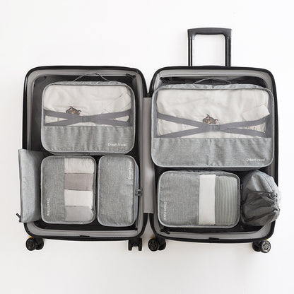7-Piece Waterproof Travel Tote Bag Set – Lightweight Luggage Organizers