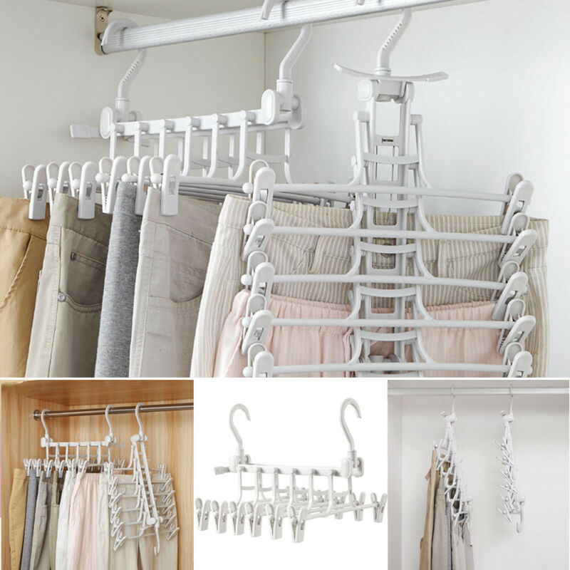 Space-Saving Multi-Layer Clothes Hanger - Vertical Cascading Design