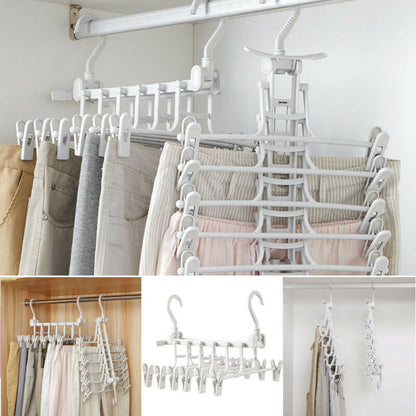 Space-Saving Multi-Layer Clothes Hanger - Vertical Cascading Design