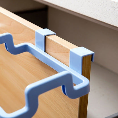 Space-Saving Hanging Trash Bag Holder for Easy Waste Management