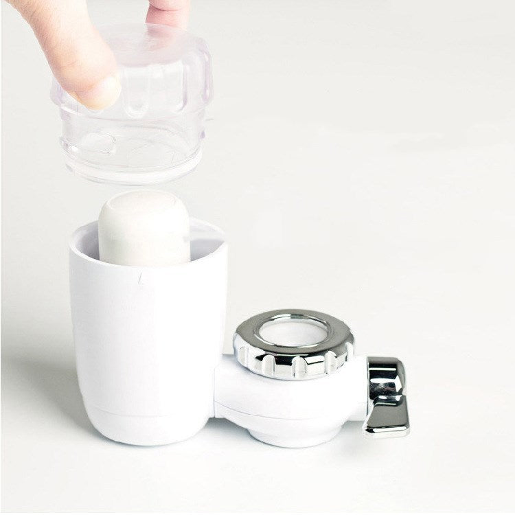 Water-Saving Faucet Filter with Replaceable Cartridge