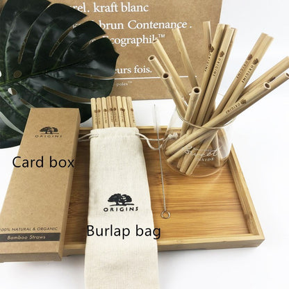 Eco-Friendly Bamboo Reusable Straws - Sustainable, Plastic-Free Drinking Solution