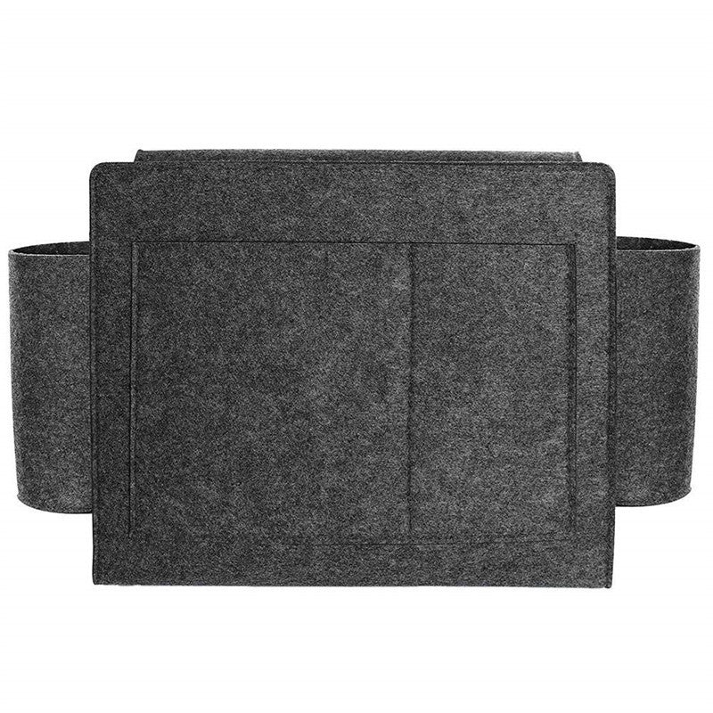 Gray Felt Storage Caddy Organizer - Eco-Friendly, Multi-Pocket Design