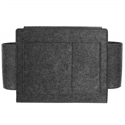 Gray Felt Storage Caddy Organizer - Eco-Friendly, Multi-Pocket Design