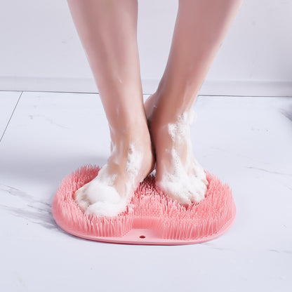 Eco-Friendly Silicone Bath Massage Brush & Foot Scrub Mat