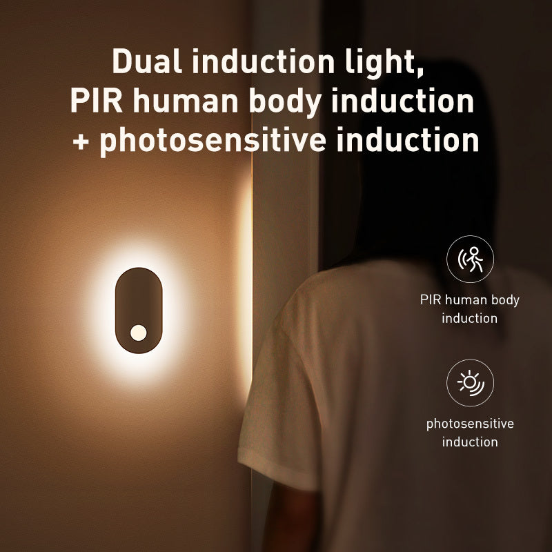 Energy-Efficient LED Induction Night Light - Soft Warm White