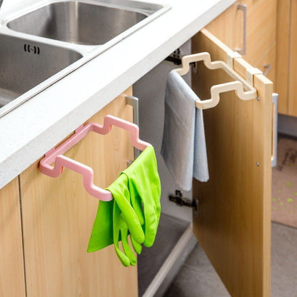 Space-Saving Hanging Trash Bag Holder for Easy Waste Management