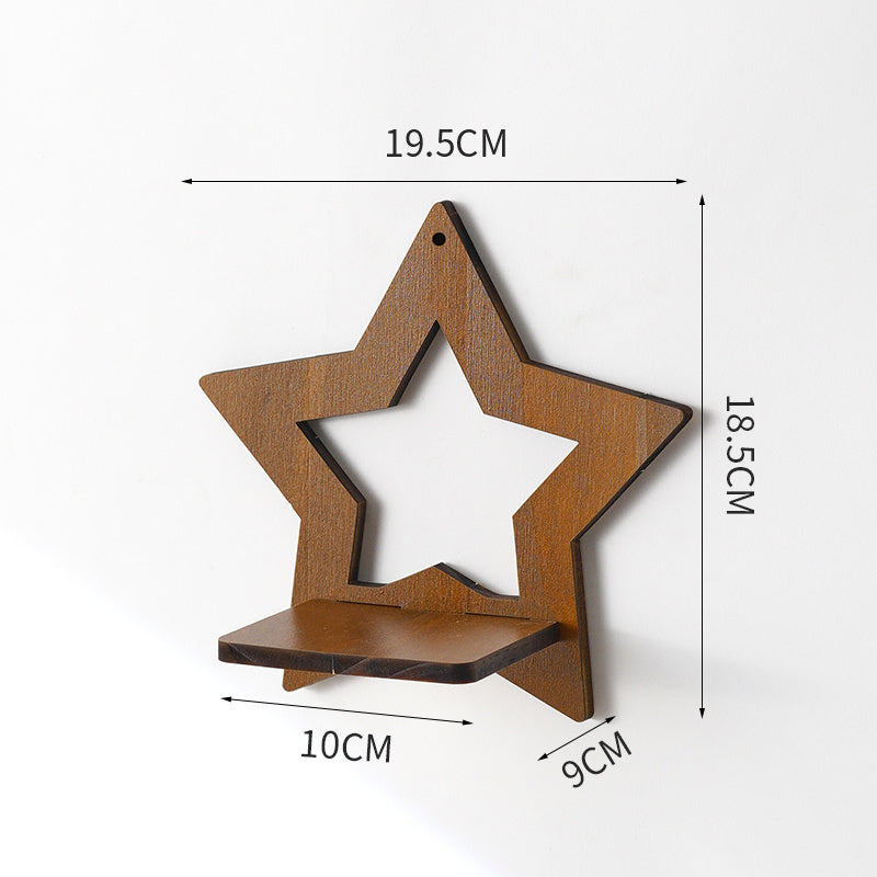 Eco-Friendly Wall-Mounted Plant Holders - Wood & Glass Decor