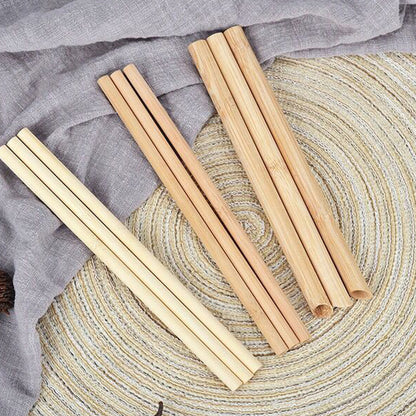 Eco-Friendly Bamboo Reusable Straws - Sustainable, Plastic-Free Drinking Solution
