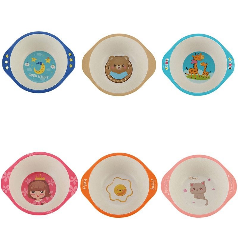 Eco-Friendly Children's Bowls with Animal Designs