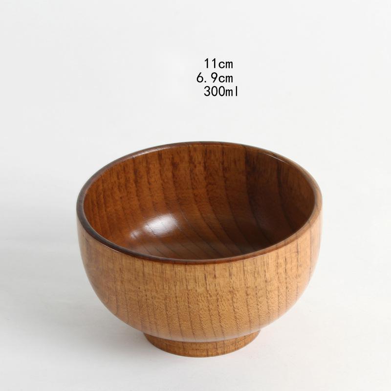 Eco-Friendly Wooden Bowls and Cup Set - Natural, Stackable, Biodegradable