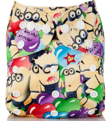 Baby Adjustable Cloth Diapers – Washable & Reusable Snap Diapers (3–13 kg)