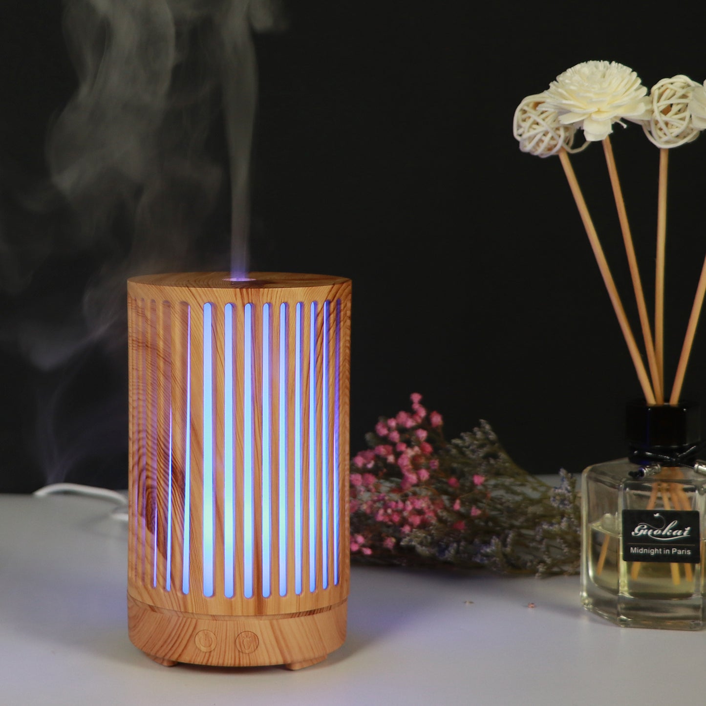 Natural Wood Air Diffuser - Eco-Friendly Aromatherapy for Home