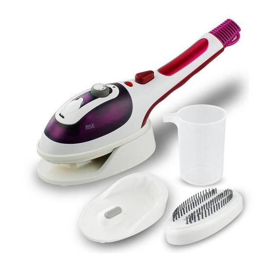 Eco-Friendly Handheld Garment Steamer in White and Purple