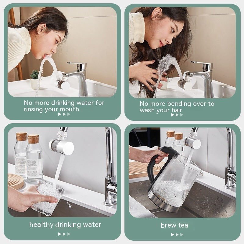 Splash Proof Water Filter Booster Faucet Filter