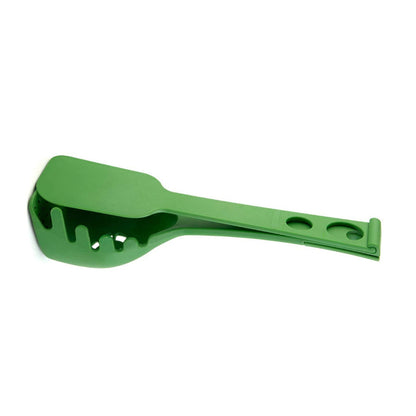 Green Multi-Functional Silicone Kitchen Utensil - Spoon and Tongs Combo