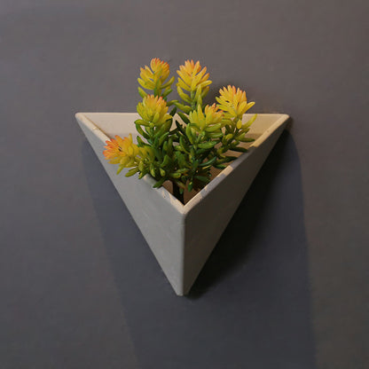 Eco-Friendly Triangular Wall Planter for Indoor Greenery