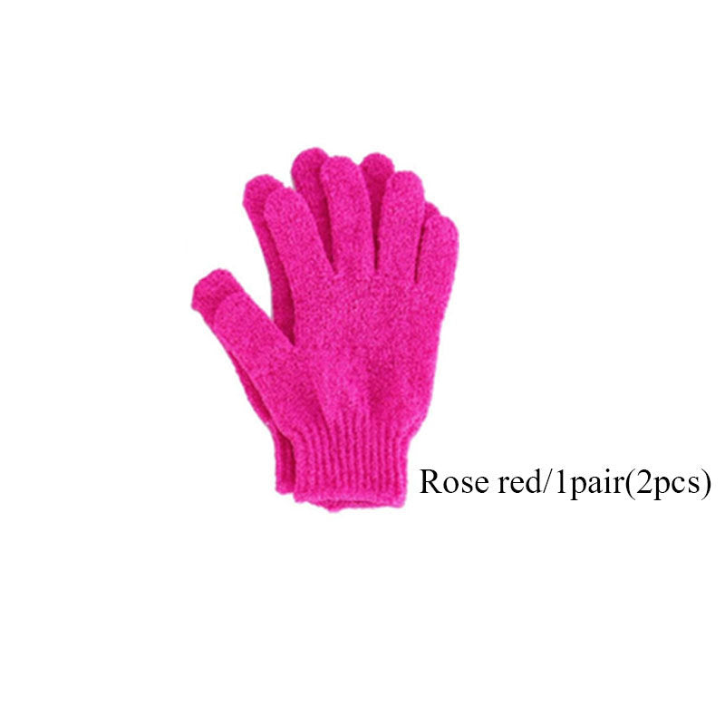 Eco-Friendly Candy Color Mud Exfoliating Bath Gloves