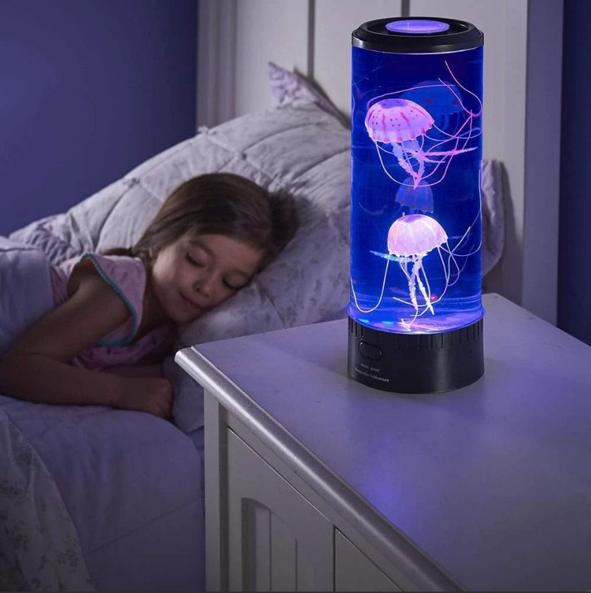 Eco-Friendly LED Jellyfish Night Light - USB Powered Aquarium Lamp
