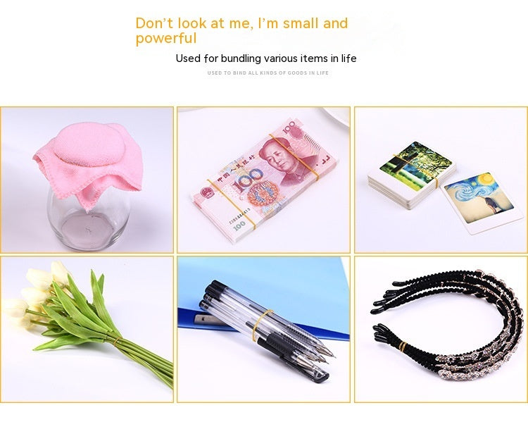 Eco-Friendly Biodegradable Natural Rubber Bands - Plastic-Free Packaging