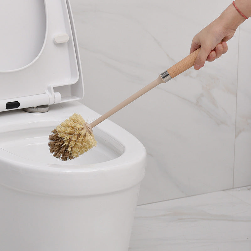 Eco-Friendly Wooden Toilet Brush with Natural Bristles