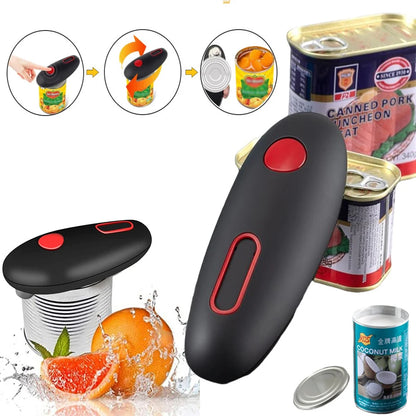 One-Touch Electric Can Opener (Hands-Free, Portable)