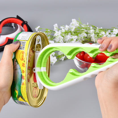 Ergonomic Black & Red Kitchen Can Opener