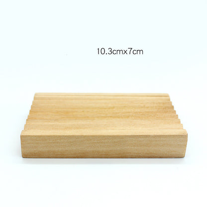 Eco-Friendly Bamboo Soap Dish Set - Sustainable Bathroom Organizer