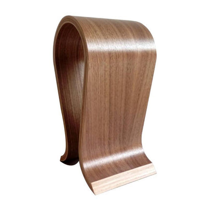 Curved Wooden Headphone Stand