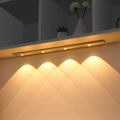USB Rechargeable LED Motion Sensor Night Light – Ultra-Thin Wireless Cabinet & Wardrobe Lighting